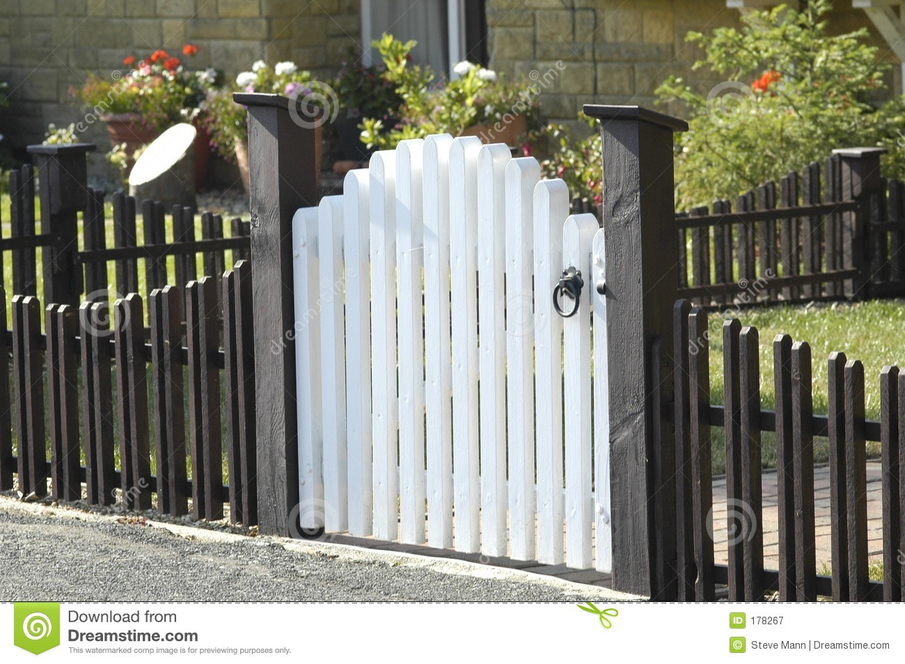 Picket Fence And Gate Stock Image Image Of Gates Hobbies 178267 for size 1300 X 954