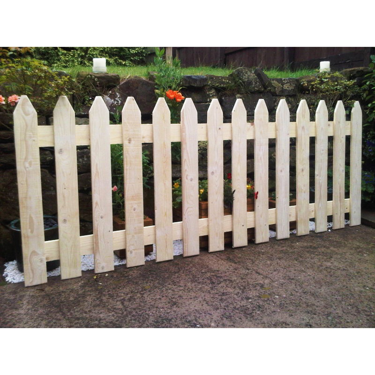 Picket Fence Panels Rough Sawn Frodsham Gates And Fencing Direct in proportions 1200 X 1200