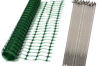 Plastic Mesh Barrier Safety Fence With Metal Steel Fencing Pins with regard to proportions 1000 X 999