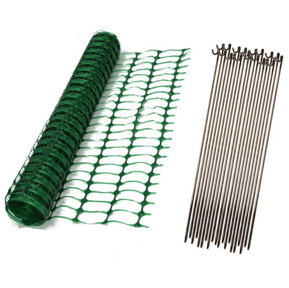 Plastic Mesh Barrier Safety Fence With Metal Steel Fencing Pins with regard to proportions 1000 X 999