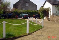 Plastic Upvc Post And Chain Fencing Driveway Garden Fence Posts pertaining to sizing 1597 X 897