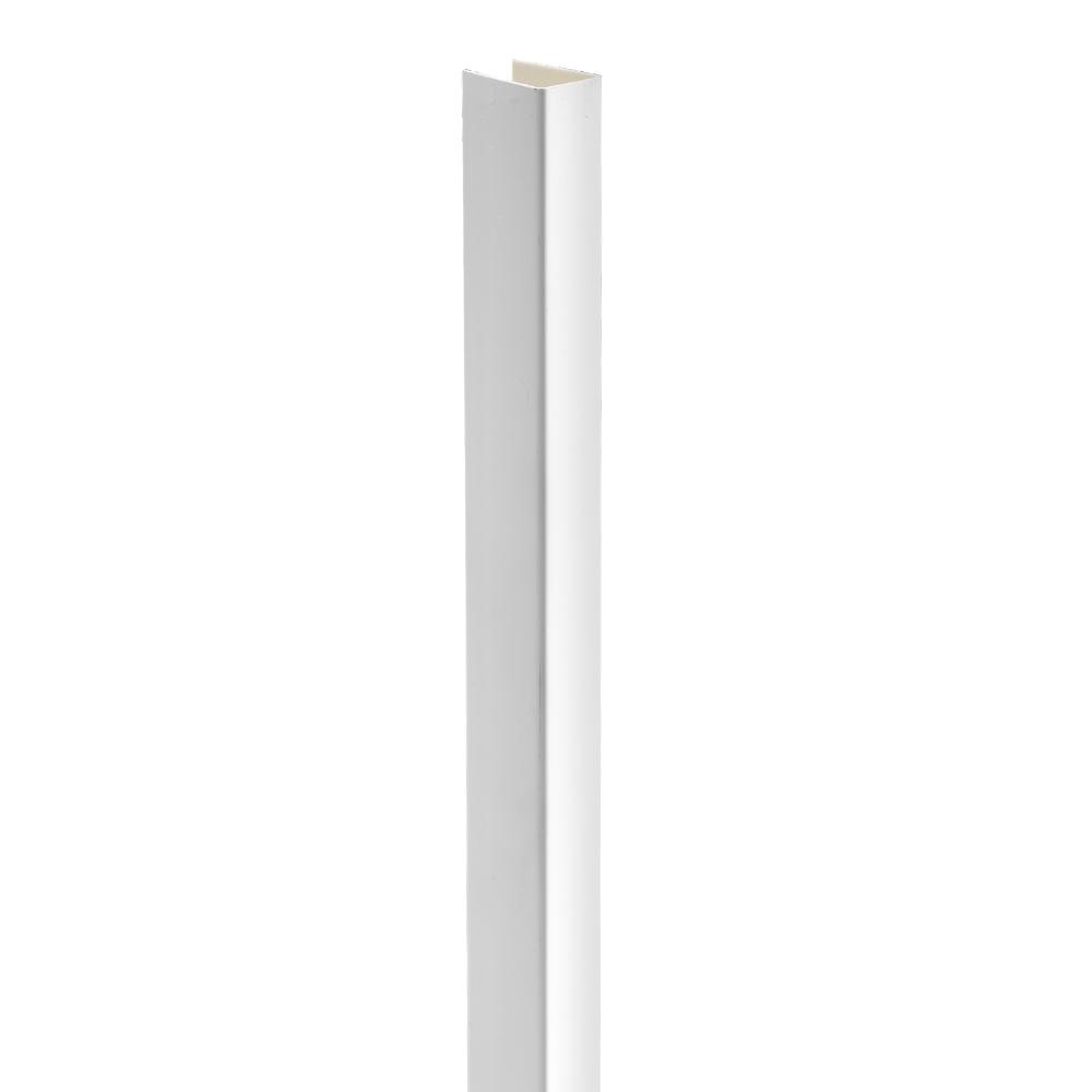 Ply Gem 063 In X 55 34 In X 1 In White Vinyl U Channel throughout measurements 1000 X 1000