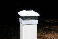 Post Lights White Solar Fence Post Cap Lights Outdoor Decorations in size 1024 X 810