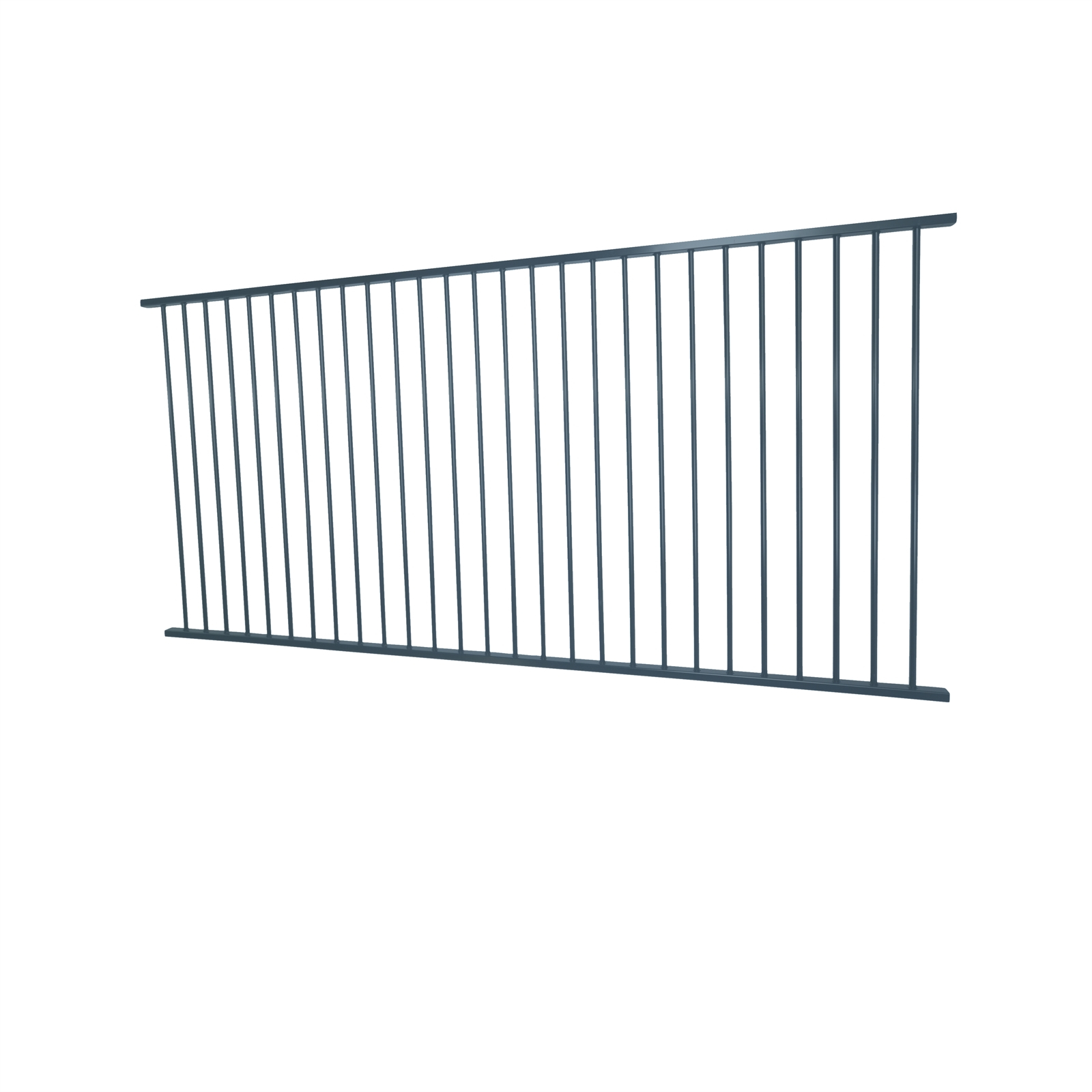 Protector Aluminium 2450 X 1200mm Flat Top Ulti M8 Fence Panel Black inside dimensions 1600 X 1600