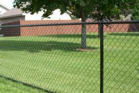 Residential Black Vinyl Chain Link Installation Fence Okc in size 2729 X 1361