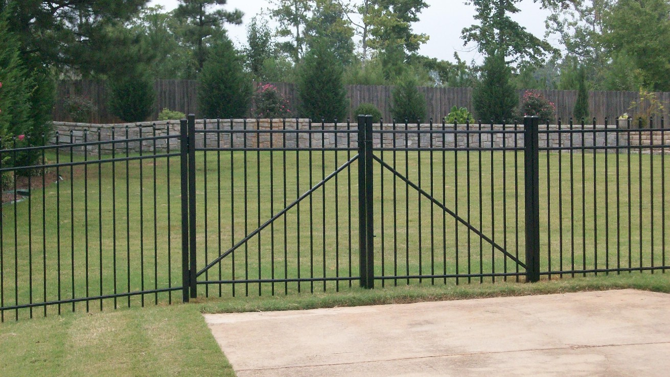 Residential Metal Fences Ga Fence Company Natural Enclosures intended for sizing 1311 X 738