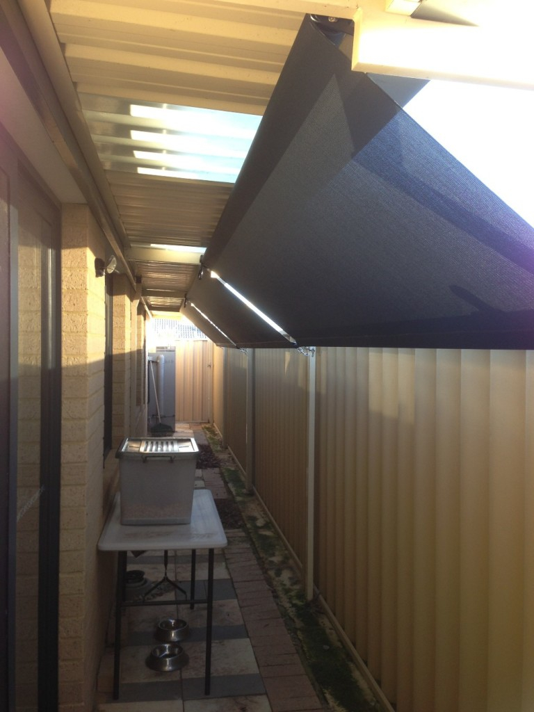 Roof To Fence Blinds Perth Outdoor Blinds inside size 768 X 1024