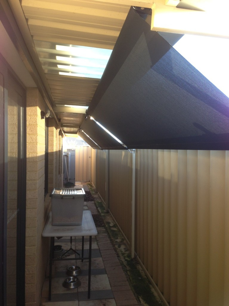 Roof To Fence Blinds Perth Outdoor Blinds intended for dimensions 768 X 1024