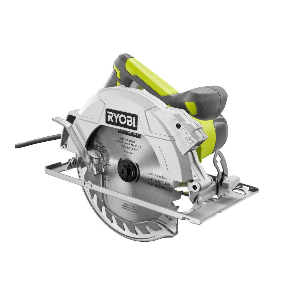 Ryobi 15 Amp 7 14 In Circular Saw With Laser Csb144lzk The Home in size 1000 X 1000