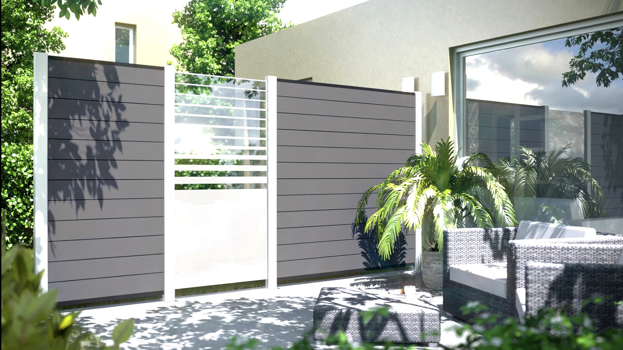 Schne Ideen Sichtschutz Aus Aluminium Preise Und White Vinyl Fence pertaining to size 2000 X 1125