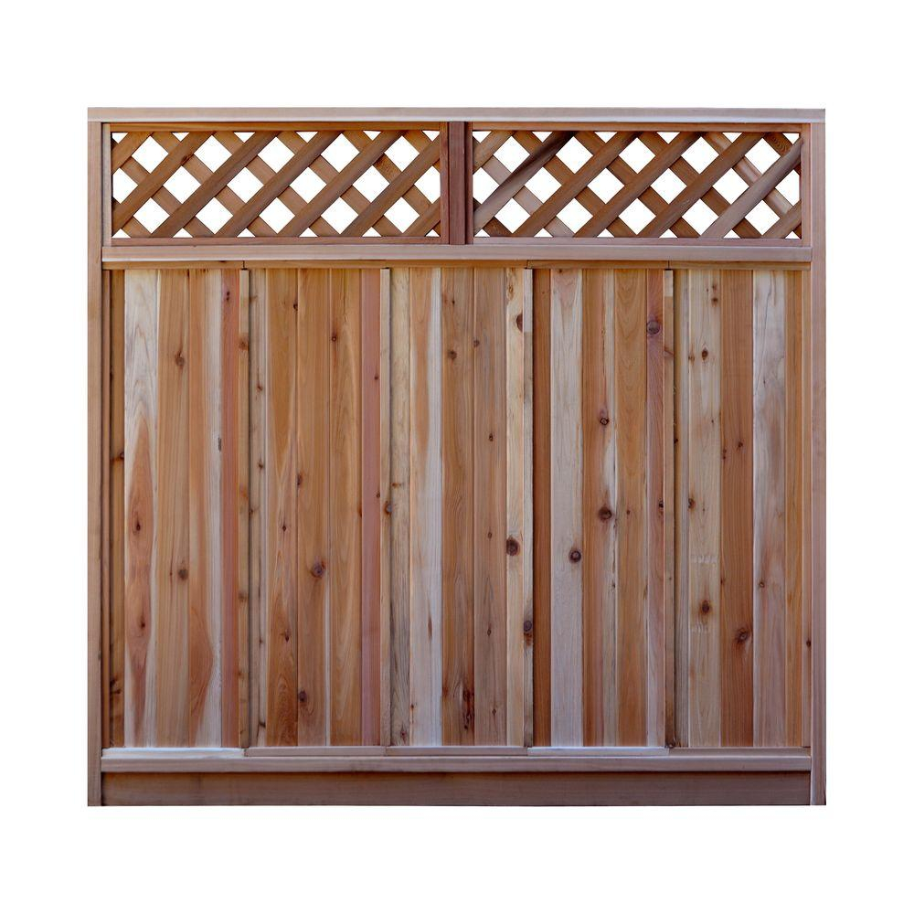 Signature Development 6 Ft H X 6 Ft W Western Red Cedar Diagonal throughout proportions 1000 X 1000