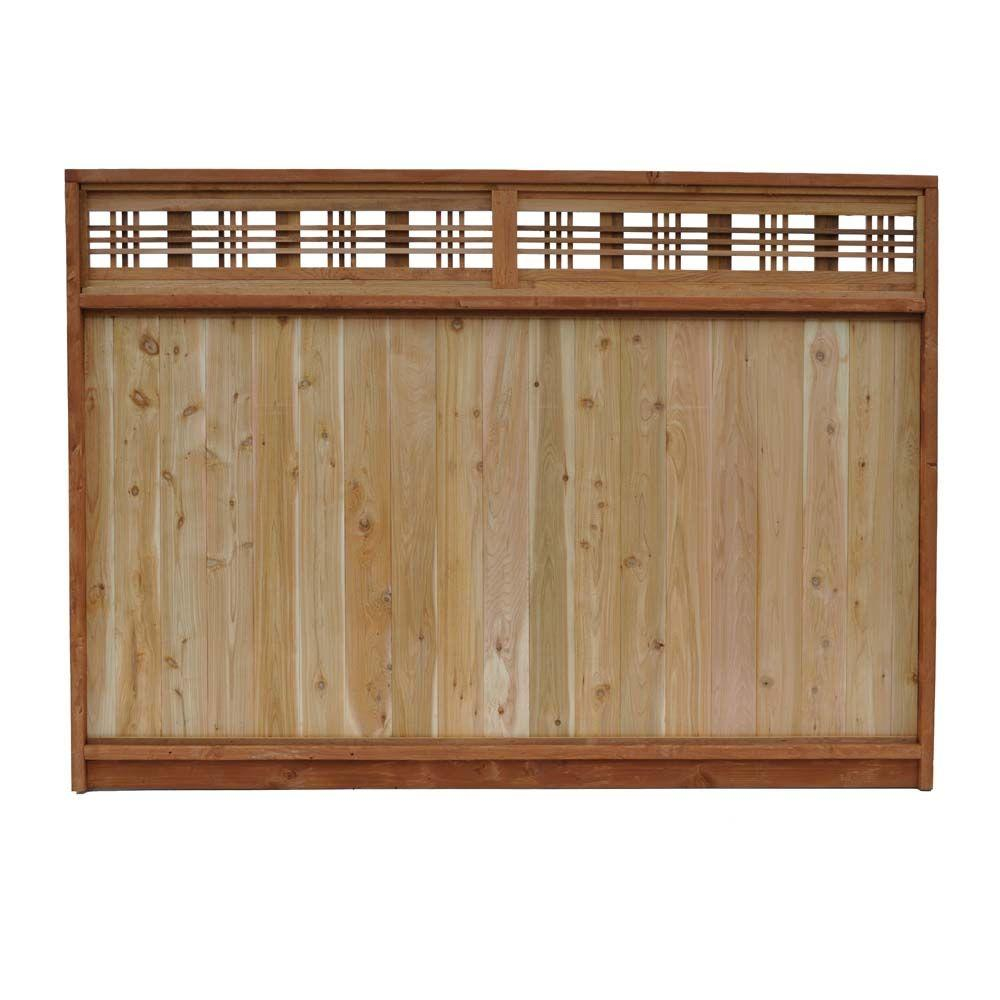 Signature Development 6 Ft H X 8 Ft W Western Red Cedar Horizontal pertaining to measurements 1000 X 1000