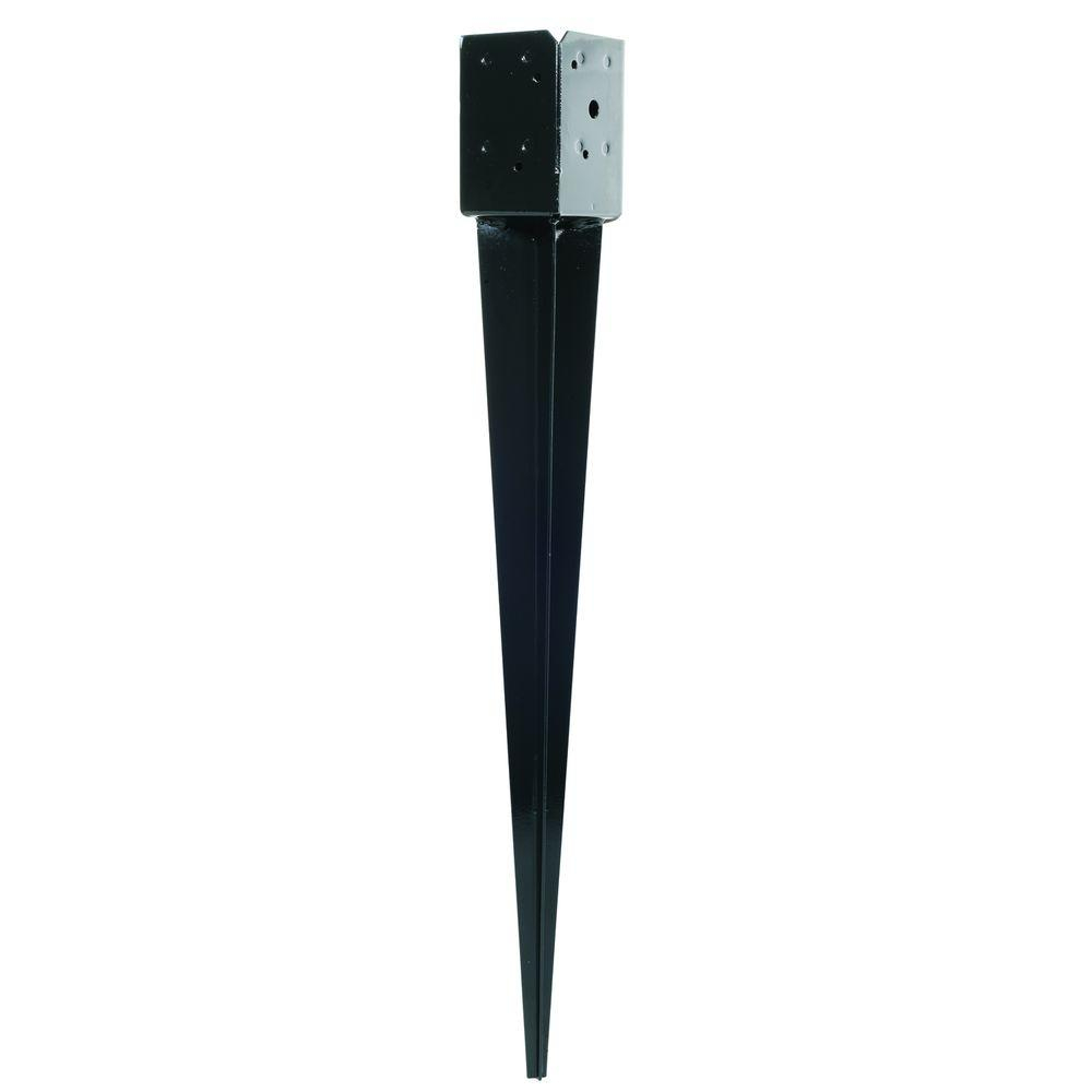 Simpson Strong Tie 12 Gauge Black Powder Coated E Z Spike Fpbs44 in measurements 1000 X 1000