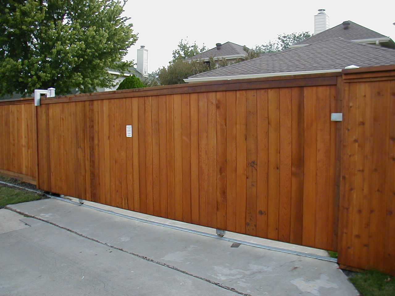 Sliding Fence Gate Wood Fence Ideas Simple Sliding Fence Gate Design throughout proportions 1280 X 960