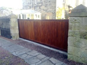 Sliding Wooden Driveway Gates Fascinating Retractable Fence For pertaining to size 1200 X 900