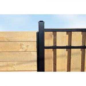 Slipfence 3 In X 3 In X 8 Ft Black Powder Coated Aluminum Fence within proportions 1000 X 1000