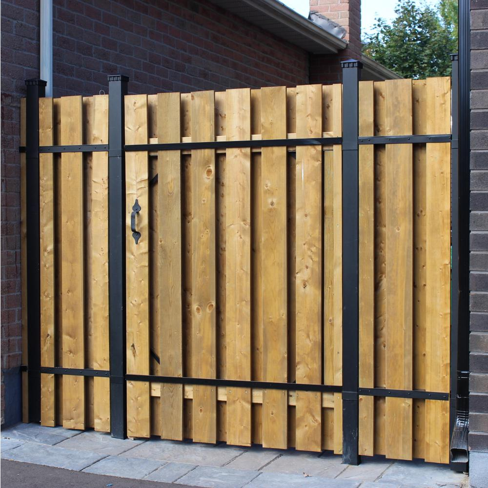 Slipfence 4 Ft X 6 Ft Wood And Aluminum Fence Gate Sf2 Gk100 The regarding dimensions 1000 X 1000