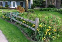 Split Rail Fence Stella Doro Daylilies And Spirea In The for sizing 1024 X 768