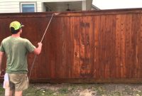 Staining A Cedar Fence With Bakers Gray Away Special Blend 2nd Coat pertaining to dimensions 1280 X 720