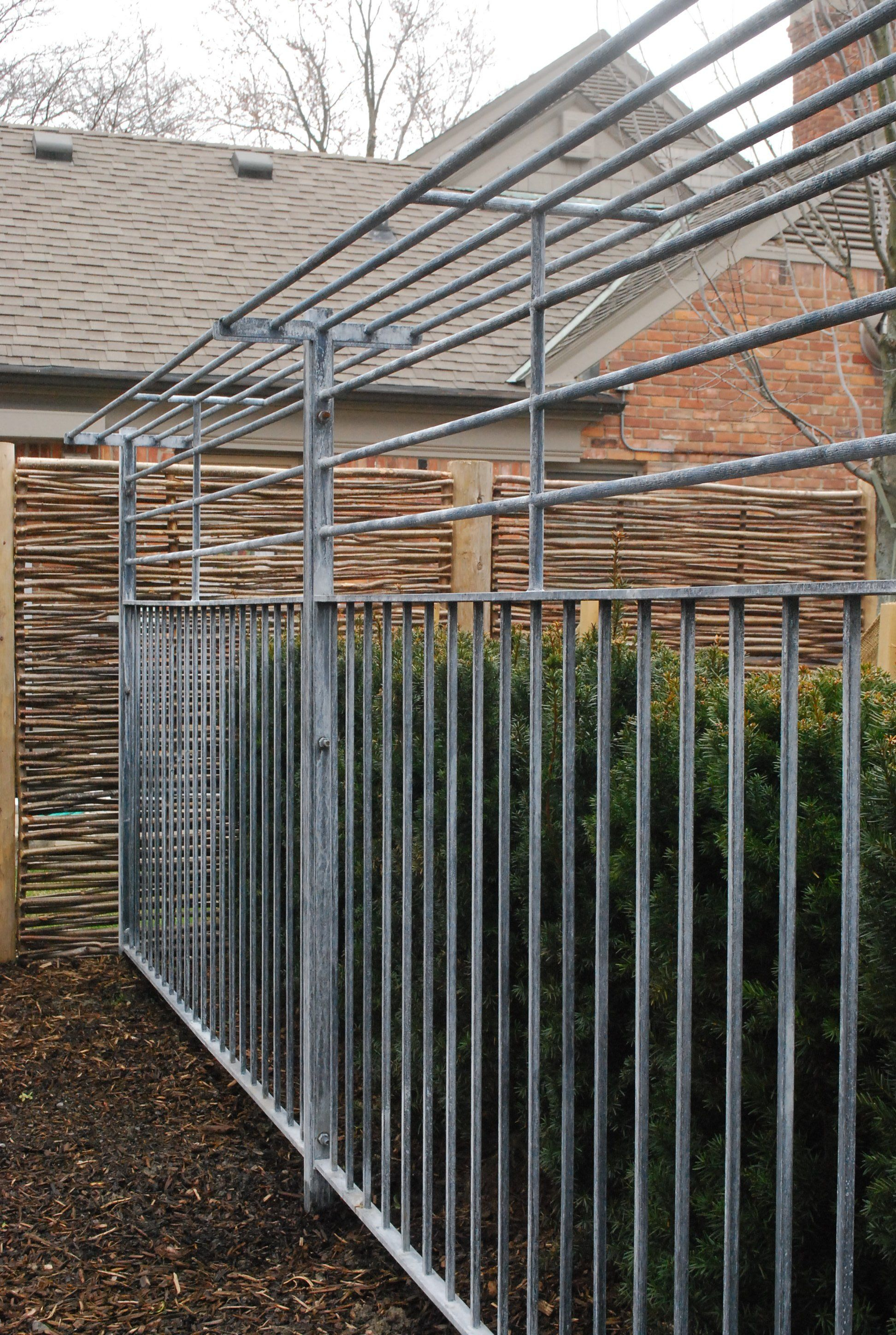 Steel Fence With A Shelf Top From Branch Fences Gates Screens for proportions 1944 X 2896