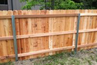 Steel Posts Postmaster With Cedar Privacy Fence Back Side for measurements 2592 X 1936