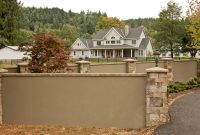 Stucco Patio Walls Galvacore Stone And Stucco Wall Backyard within proportions 1318 X 750