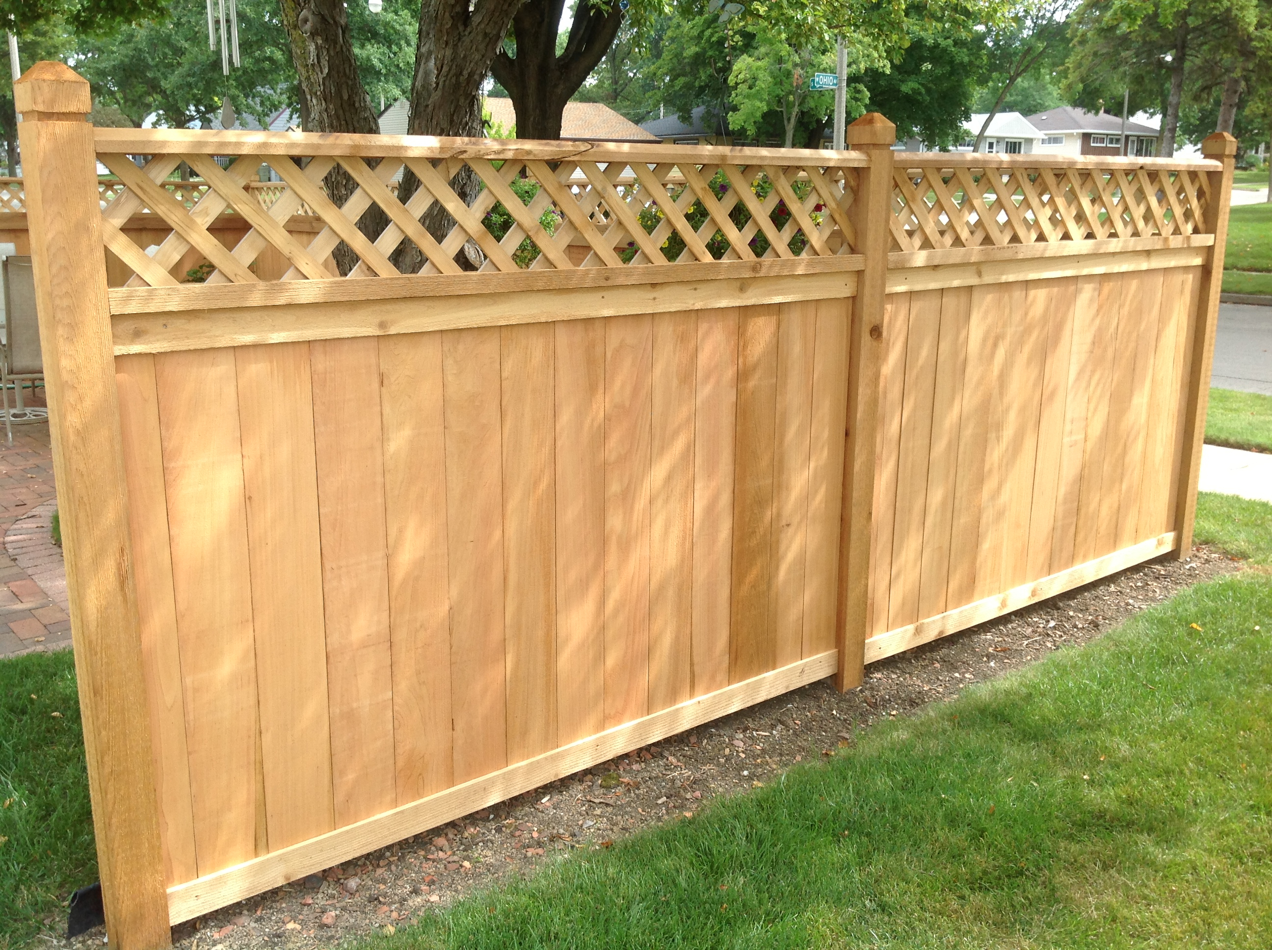 Stunning Cedar Wood Fencing Panels with dimensions 2592 X 1936