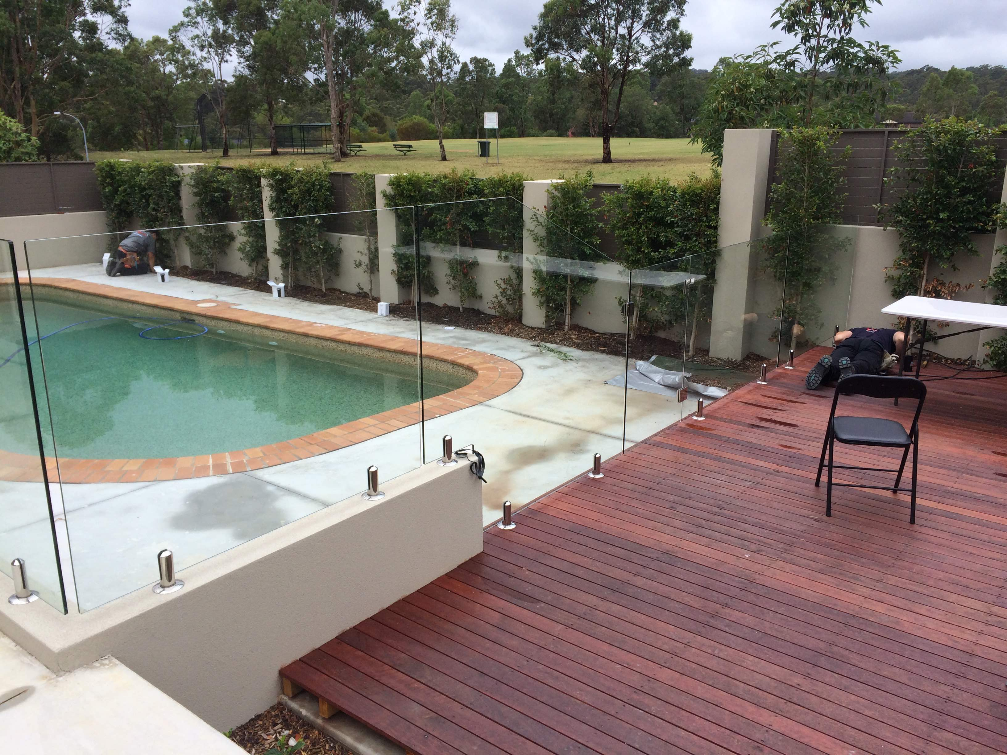 Sydwest Fencing Frameless Glass Pool Fence Installed In Castle within dimensions 3264 X 2448