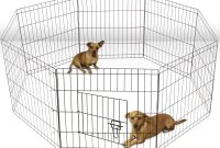 Tall Wire Fence Pet Dog Cat Folding Exercise Yard 8 Panel Metal Play inside proportions 1000 X 1000