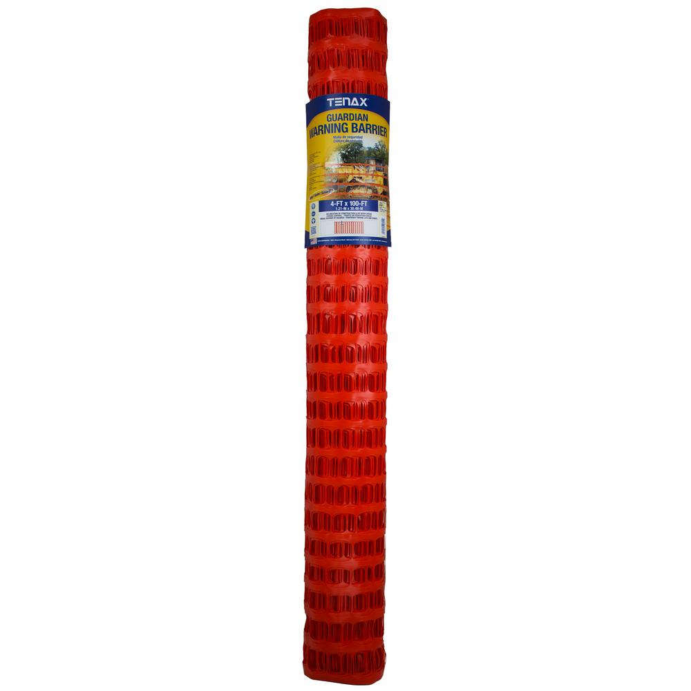 Tenax 4 Ft X 100 Ft Orange Guardian Safety Barrier Fence 998044 within measurements 1000 X 1000