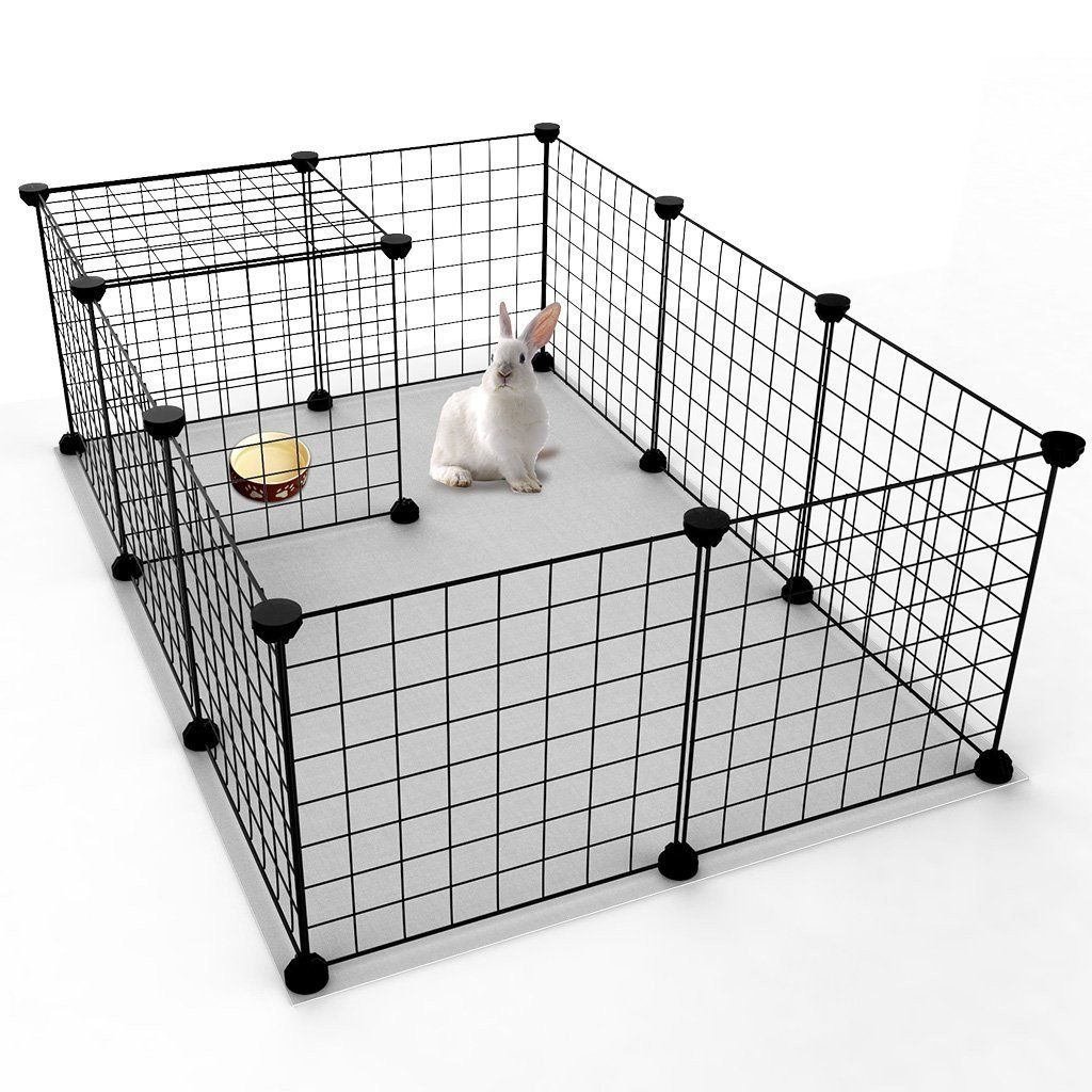 Tespo Pet Playpen Small Animal Cage Indoor Portable Metal Wire Yard with regard to measurements 1024 X 1024