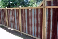 The Rustic Corrugated Tin Fence My Husband And I Built Made From with sizing 3264 X 2448