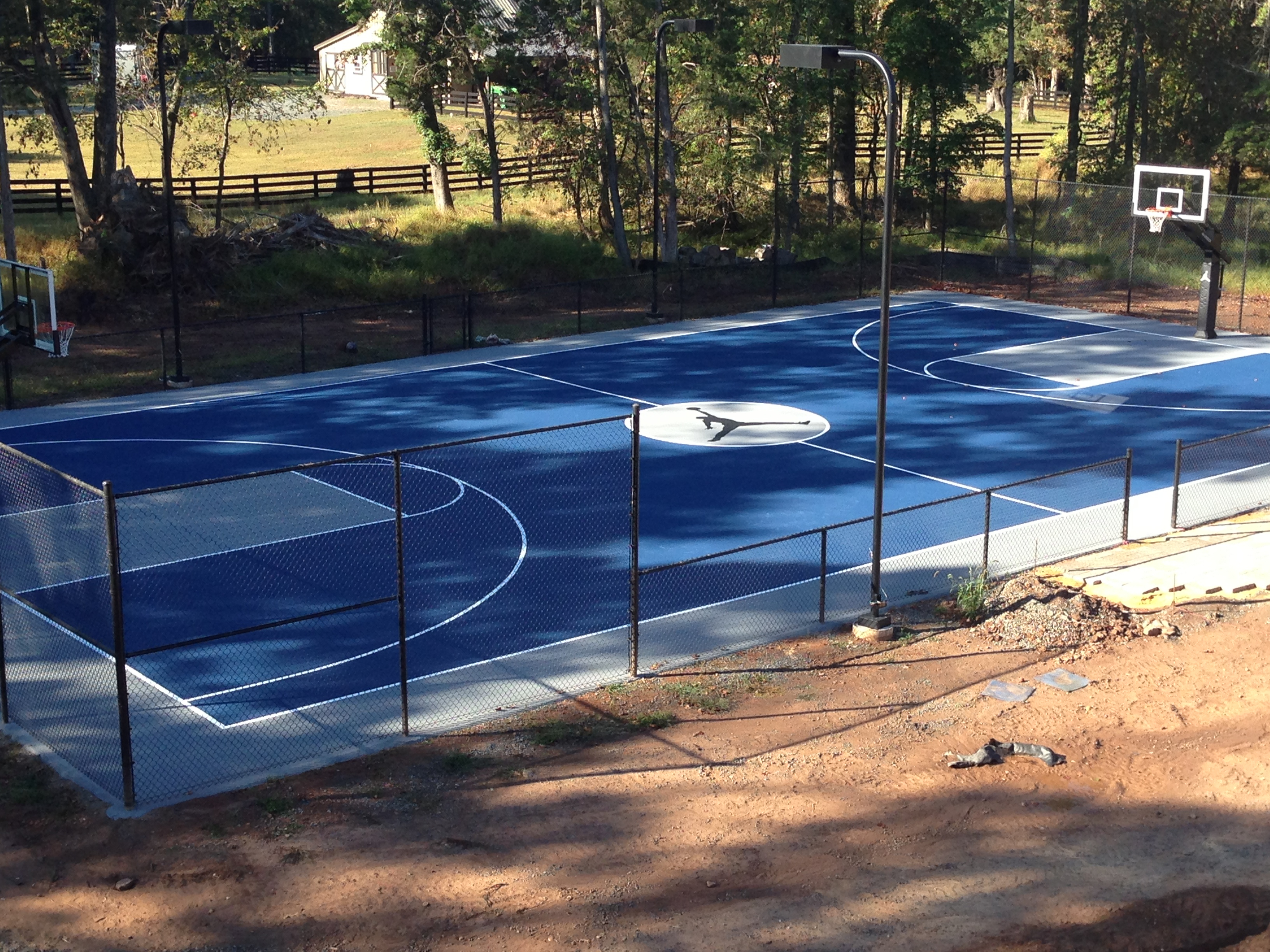 Theres An Aerial View Of The Air Jordan Themed Full Court And Two with measurements 3264 X 2448
