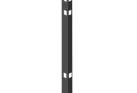 Tuffbilt 2 In X 2 In X 7 38 Ft Black Aluminum Fence Corner Post in dimensions 1000 X 1000