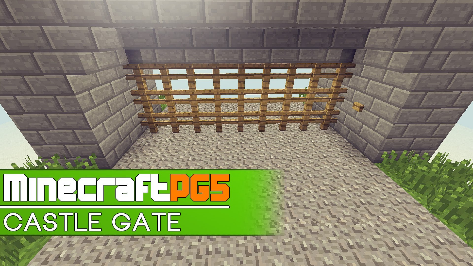 Tutorial Fast Castle Gate Fence Gate Remake Minecraft 152 16 intended for measurements 1920 X 1080