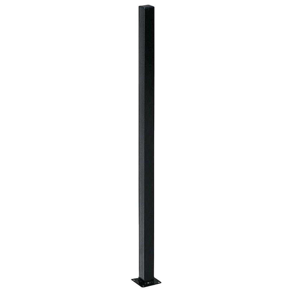 Us Door Fence 2 In X 2 In X 5 Ft Black Metal Fence Post With in measurements 1000 X 1000