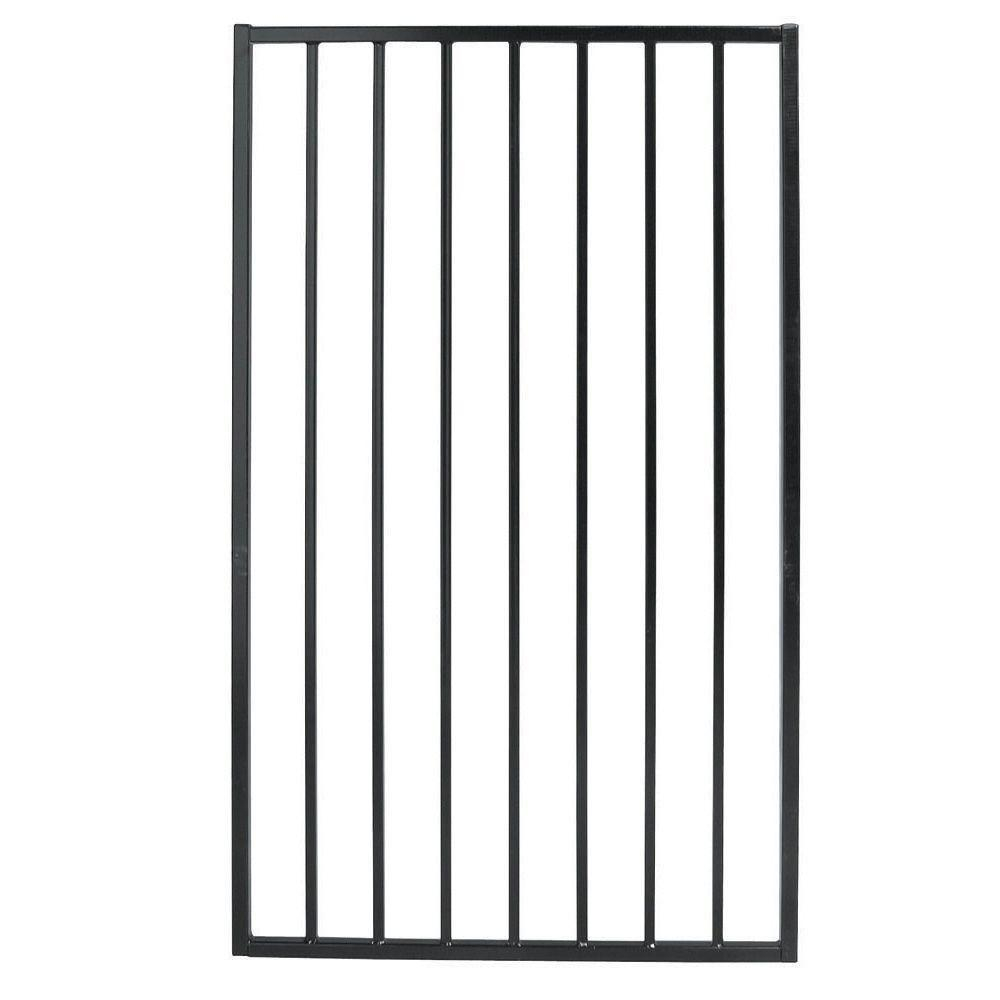 Us Door Fence Pro Series 3 Ft X 5 Ft Black Steel Fence Gate in measurements 1000 X 1000