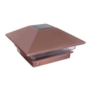Veranda 4 In X 4 In Copper Finish Plastic Solar Powered Post Cap regarding proportions 1000 X 1000