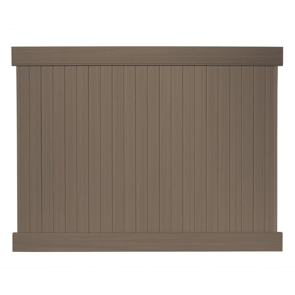 Veranda 6 Ft H X 8 Ft W Cedar Grove Chestnut Brown Vinyl Privacy with regard to measurements 1000 X 1000