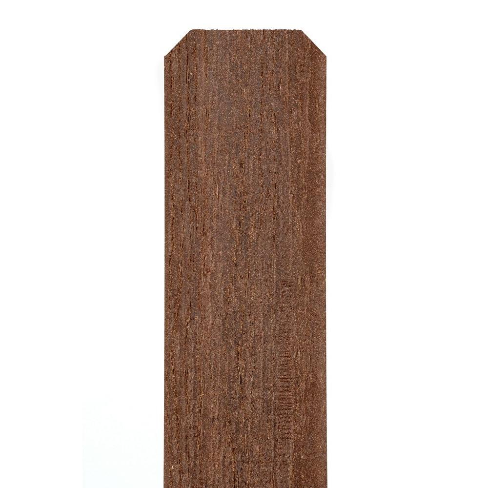 Veranda 716 In X 4 58 In X 69 In Jatoba Composite Dog Ear Fence inside dimensions 1000 X 1000