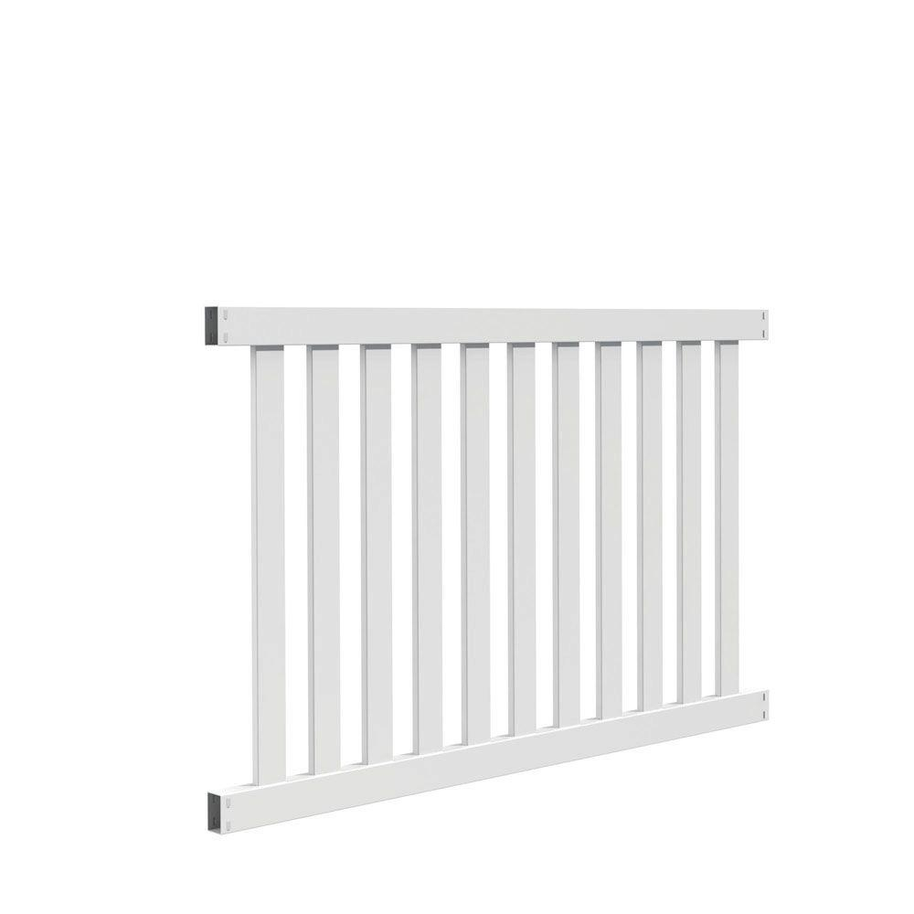 Veranda Colorado 4 Ft H X 6 Ft W White Vinyl Fence Panel Kit in measurements 1000 X 1000