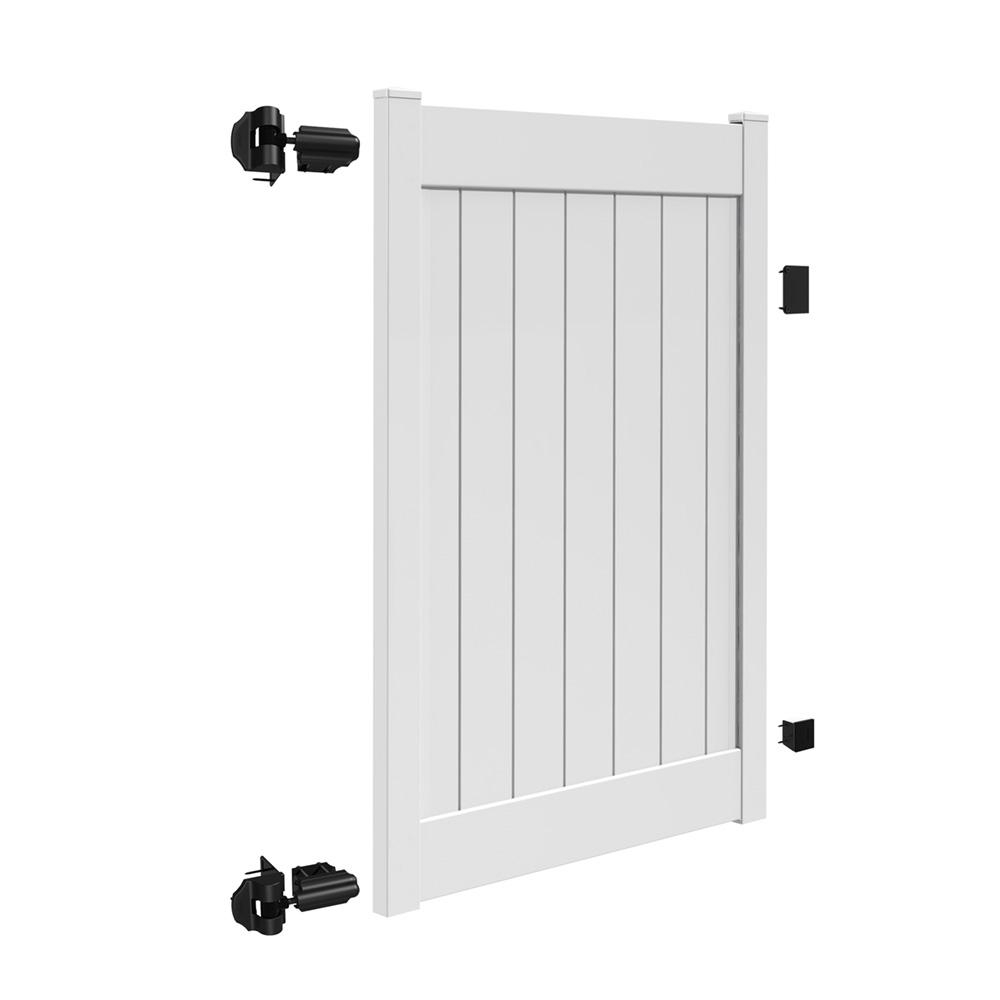 Veranda Linden 4 Ft W X 6 Ft H White Vinyl Un Assembled Fence Gate for sizing 1000 X 1000