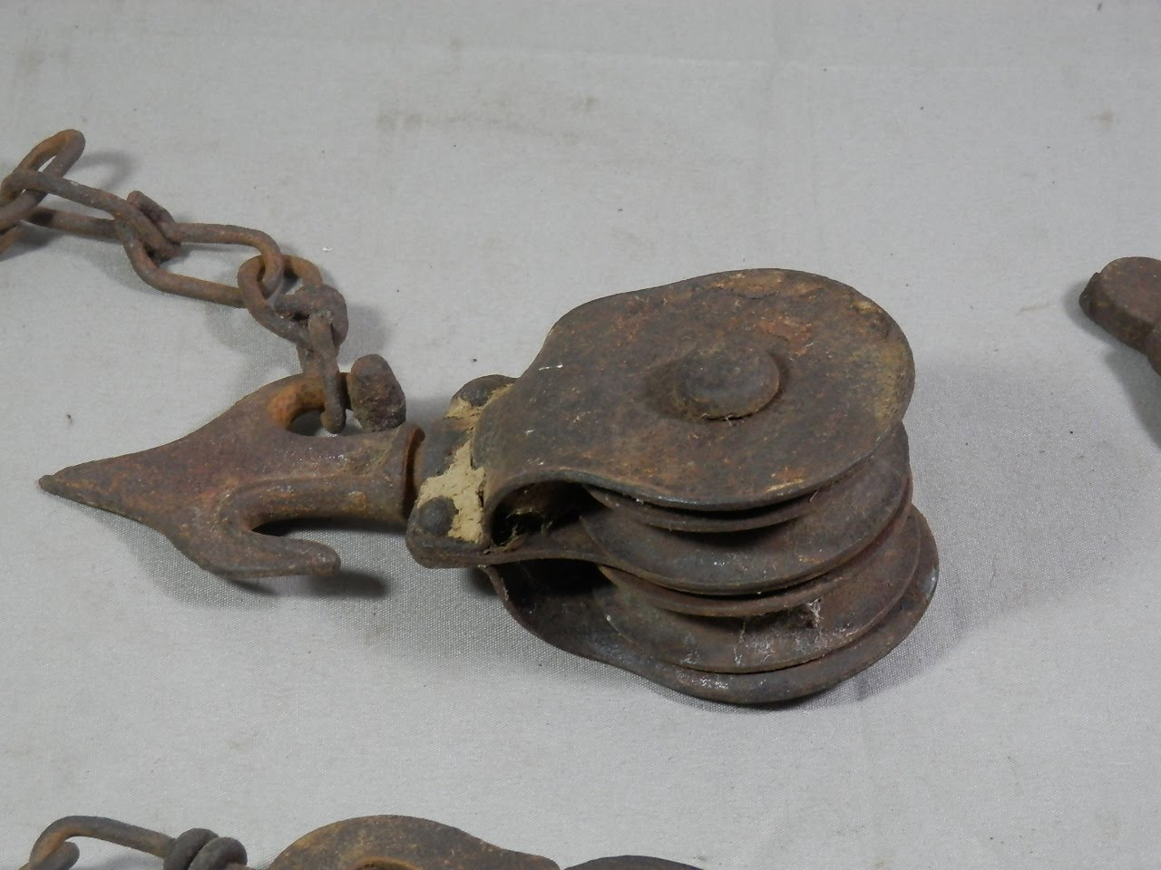 Vintage Fence Stretcher Pulley Double Block And Tackle Hoist Hook inside size 1280 X 960