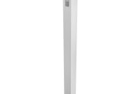 Weatherables 4 In X 4 In X 6 Ft White Vinyl Fence Gate End Post regarding proportions 1000 X 1000