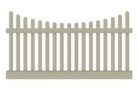 Weatherables Hampshire 3 Ft H X 8 Ft W Khaki Vinyl Picket Fence with regard to measurements 1000 X 1000