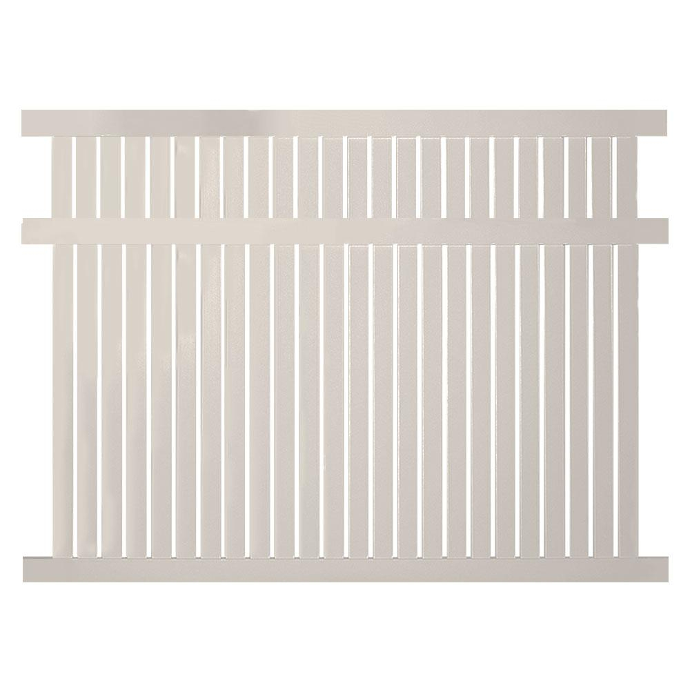 Weatherables Hanover 5 Ft H X 8 Ft W Tan Vinyl Pool Fence Panel with regard to proportions 1000 X 1000