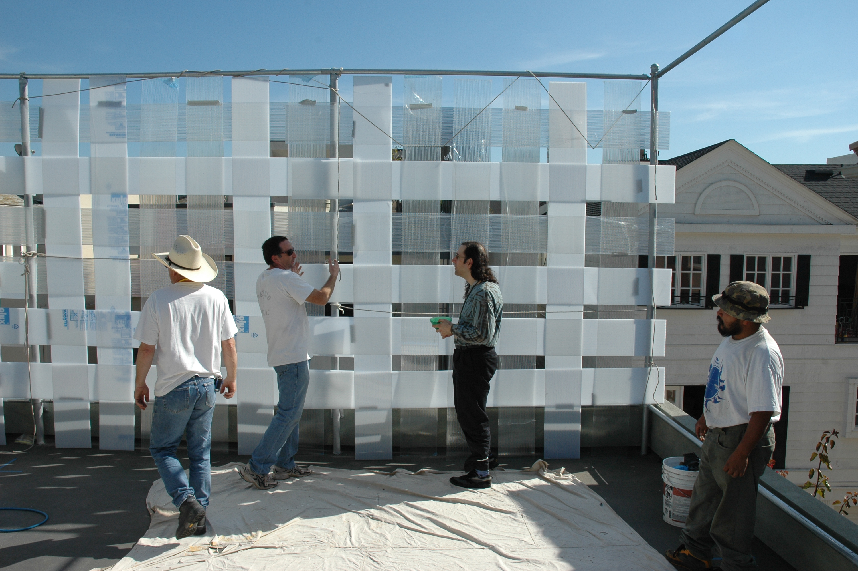 Weaving Acrylic Fence Panels Andersenmillerdesign throughout proportions 3008 X 2000