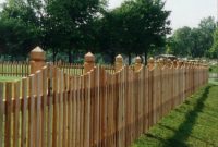 White Cedar Custom Scalloped Spaced Picket Fence With Hunterton throughout size 922 X 960