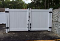 White Solid Privacy Vinyl Dumpster Enclosure And 12 Wide Double in sizing 1136 X 852