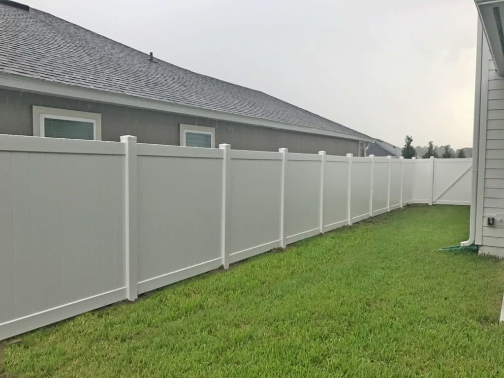 White Vinyl Fencing Jacksonville Featured Installation North intended for size 1024 X 768